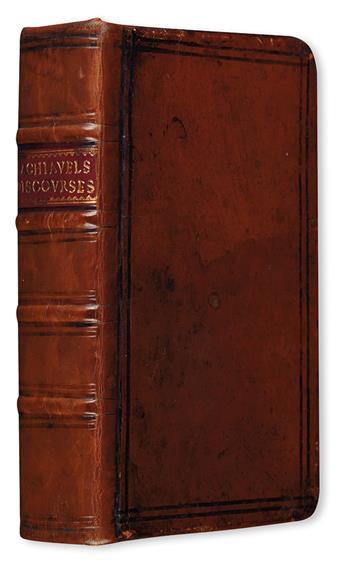 POLITICAL THOUGHT  MACHIAVELLI, NICCOLÒ.  Machiavels Discourses upon the First Decade of T. Livius.  1636